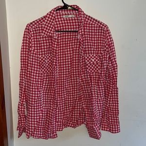 Old navy red button down